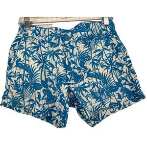 Tori Richard Women Shorts Sz 0 Sadie Turquoise Jungle Tropical Resort Cruisewear